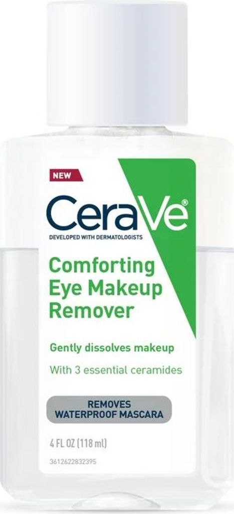 Augen-Makeup-Entferner, CeraVe, Augen-Makeup-Entferner, mit Hyaluronsäure und Ceramiden, biphasische Formel, parfümfrei, 118ml