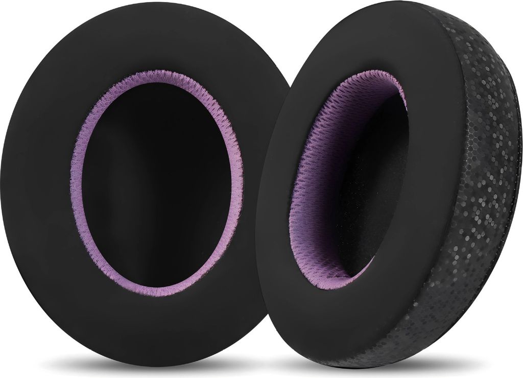 INF Kühlende Ohrpolster für Philips SHP9500 Kopfhörer (Schwarz-Lila)