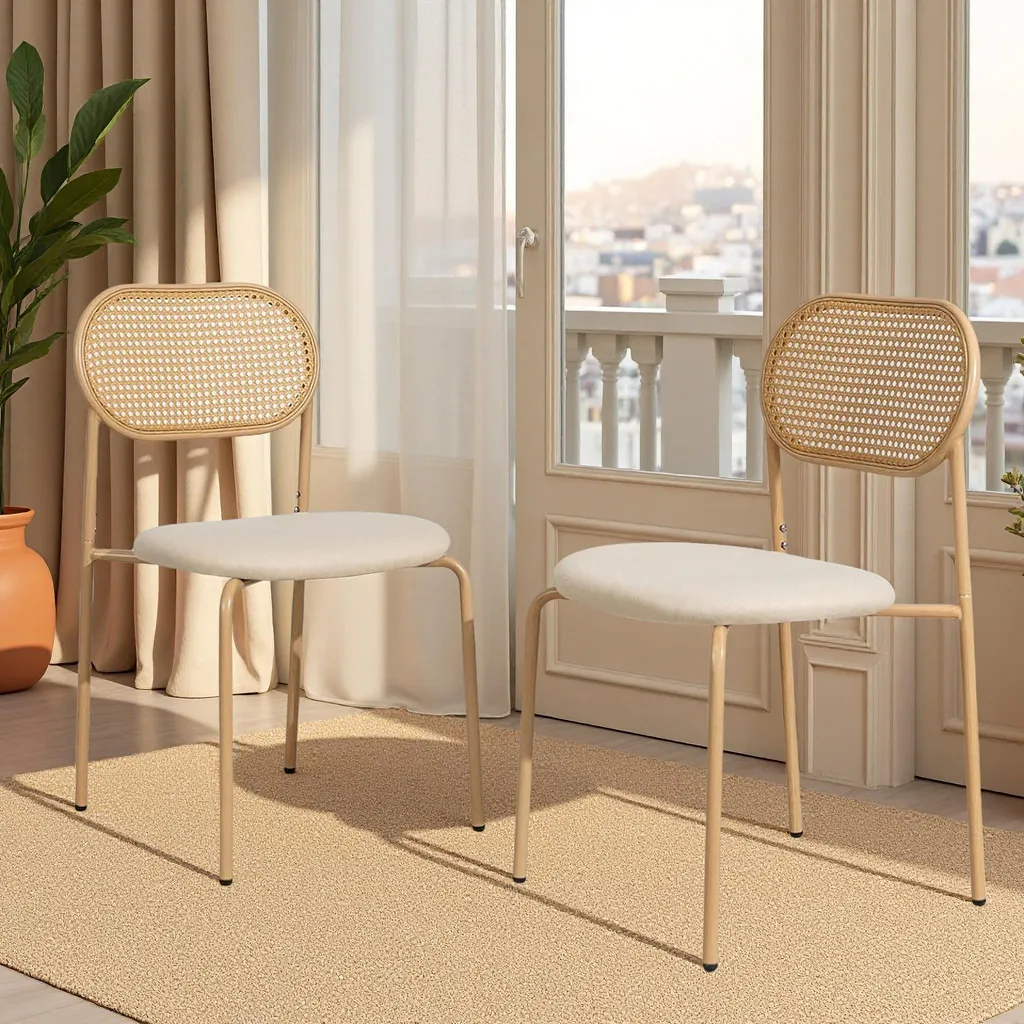 Set 2 Sedie Lounge ProximaX | Stile Nordico e Gambe Acciaio