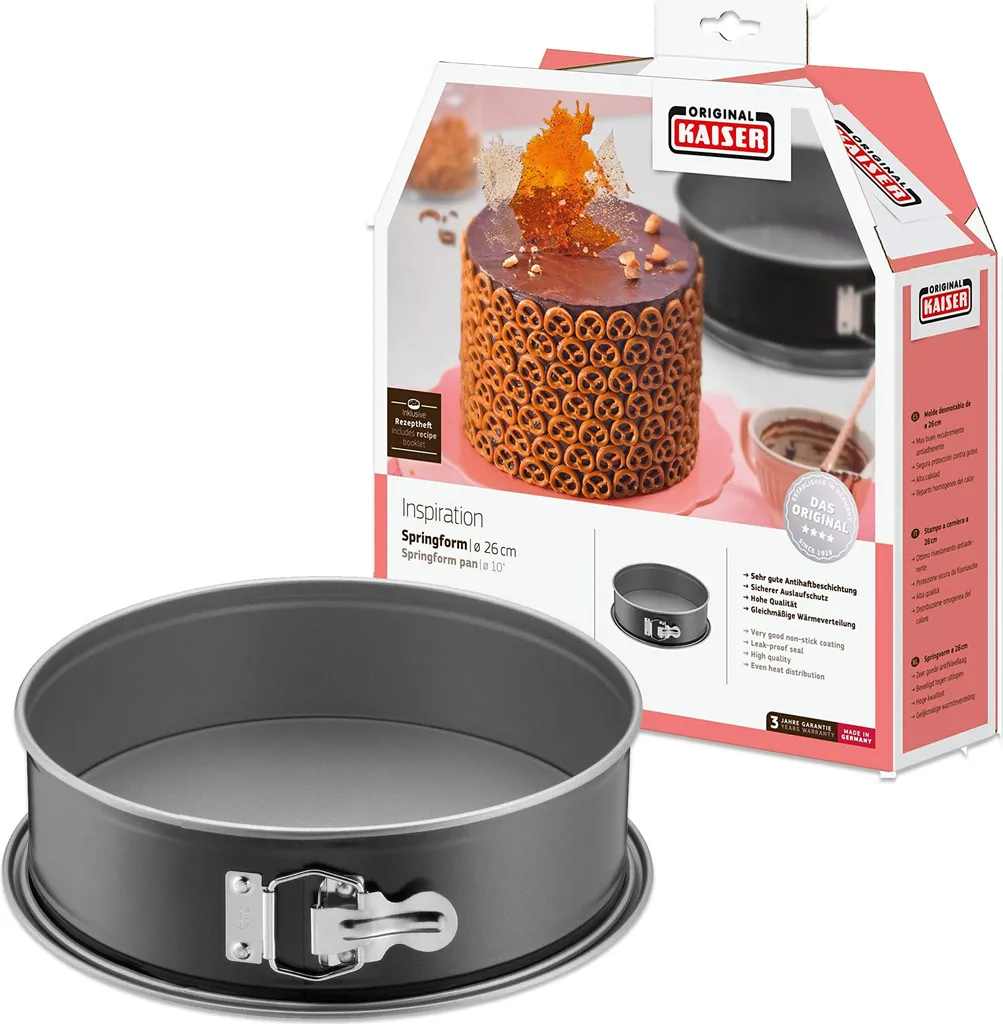 Teglia a molla KAISER Inspiration 8cm Ø26cm nero - 16