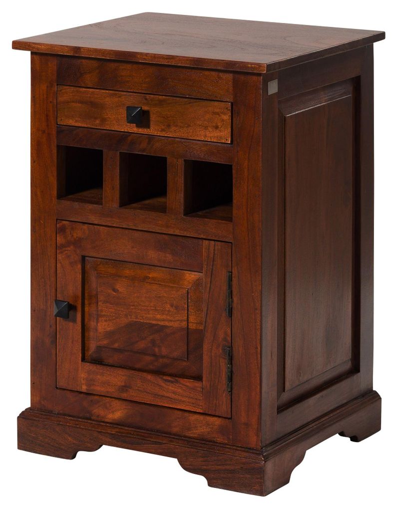 MASSIVMOEBEL24 | comodino in legno di Acacia 46x40x65 Immagine del prodotto 