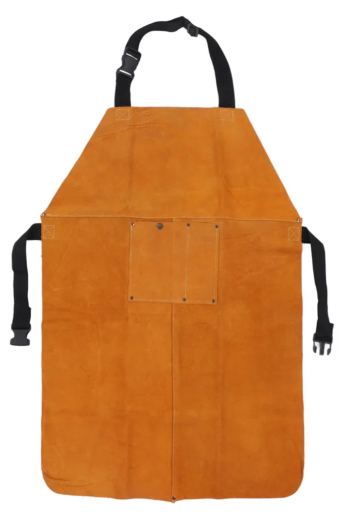 Tablier de soudure en cuir ignifuge TG-80 avec sangle réglable