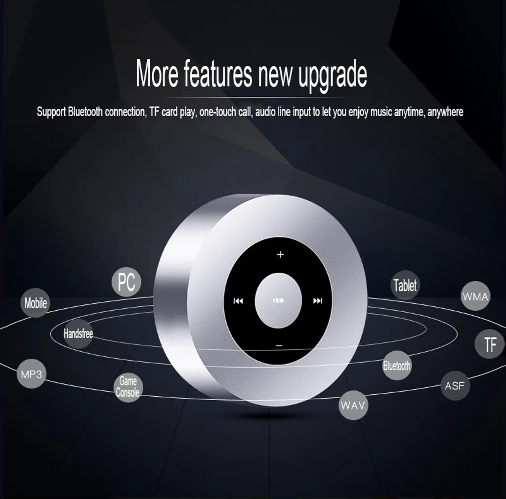 Offerta Speaker Bluetooth A8 Argento: Bassi Potenti e Metallo - 2