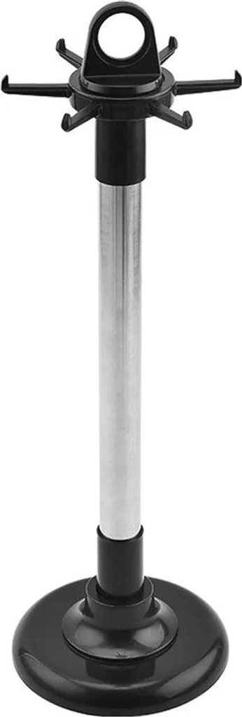 Support ustensiles de cuisine rotatif noir inox - Rangement plan de travail