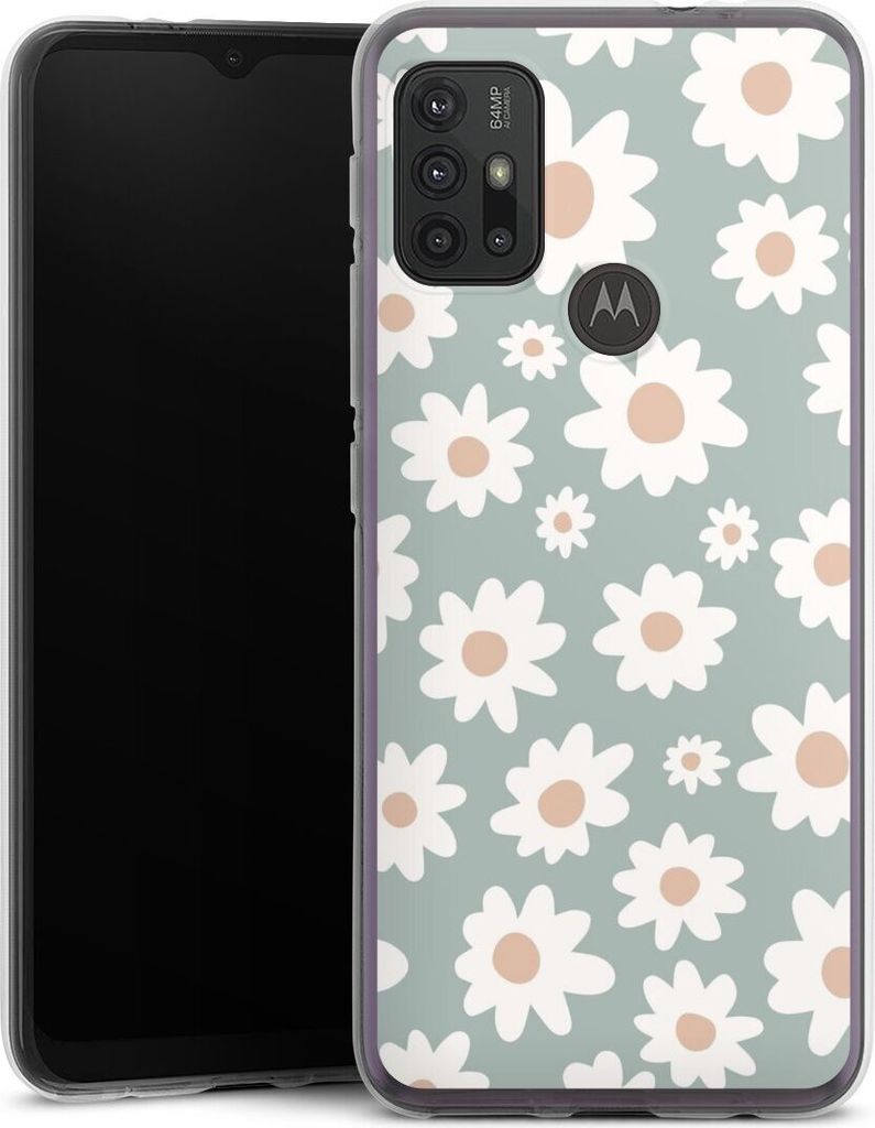 DeinDesign Handyhülle für Motorola Moto G30 Silikon Hülle Case Smartphone Schutzhülle Blumen Gänseblume Muster