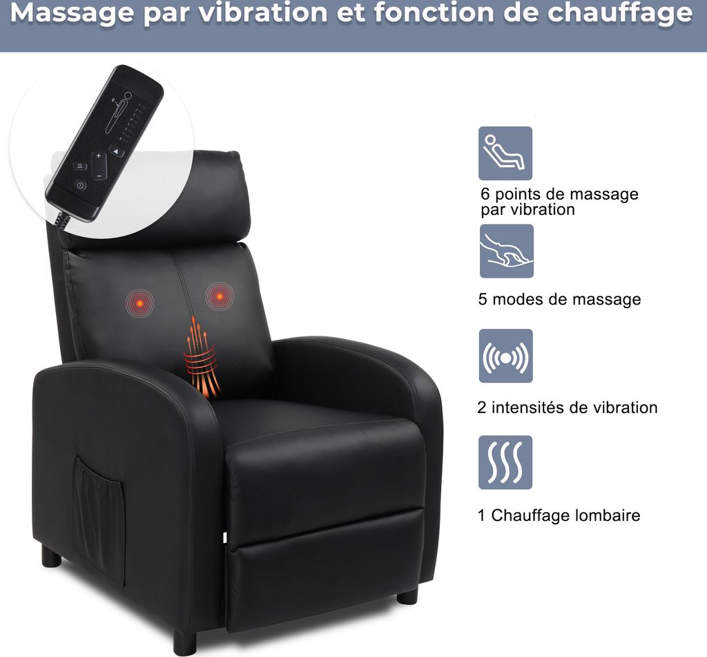 FCH Massagesessel,Fernsehsessel Ruhesessel mit Produktbild 6