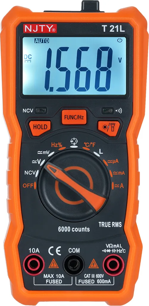 NJTY T21L Multimètre Numérique LCR 6000 Points Haute Précision Portable