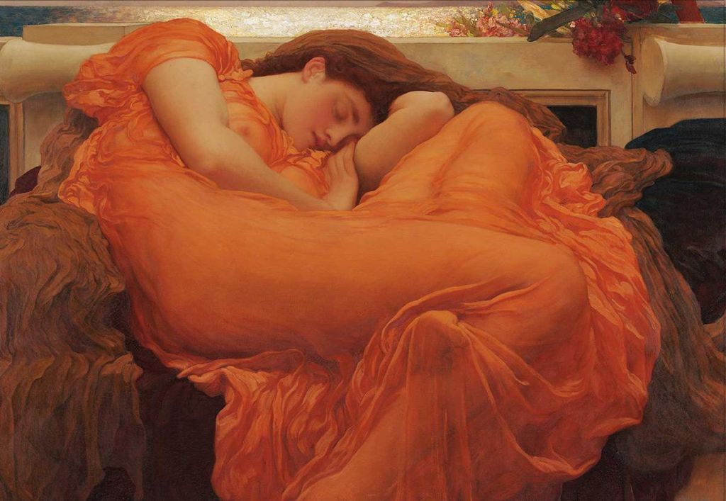 D-Toys Puzzle Kunst Frederic Leighton Flaming June Detail 1000 Teile