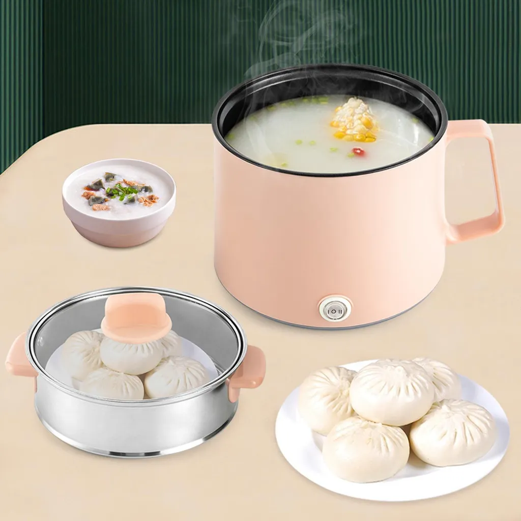 Mini hot pot électrique pour camping et bureau avec cuve antiadhésive - 4