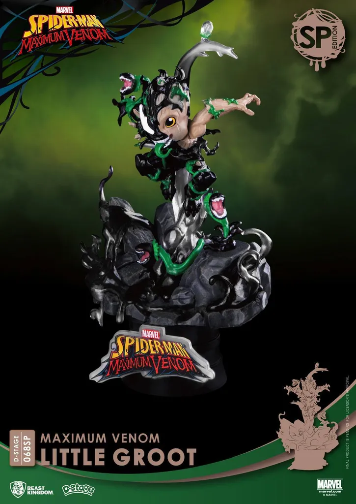 Figurine Marvel Groot Venom de Qualité Supérieure 16cm D-Stage Diorama - 2