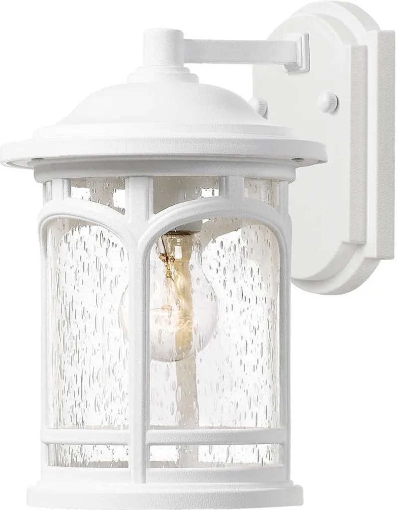 Applique extérieure anti-corrosion Marblehead blanche E27 longue durée