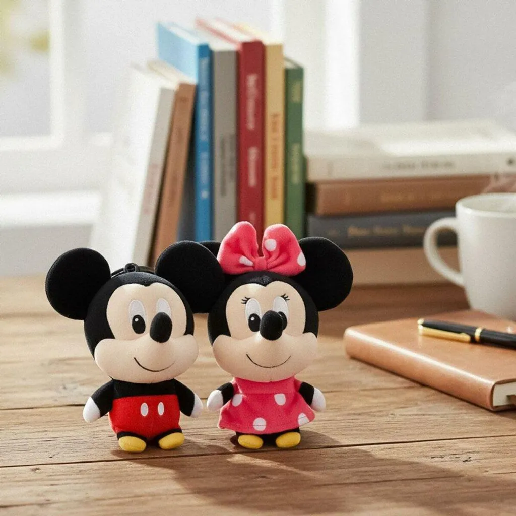 Peluche Portachiavi Disney Rosa Originale: Morbidezza e Magia per Zaino - 2
