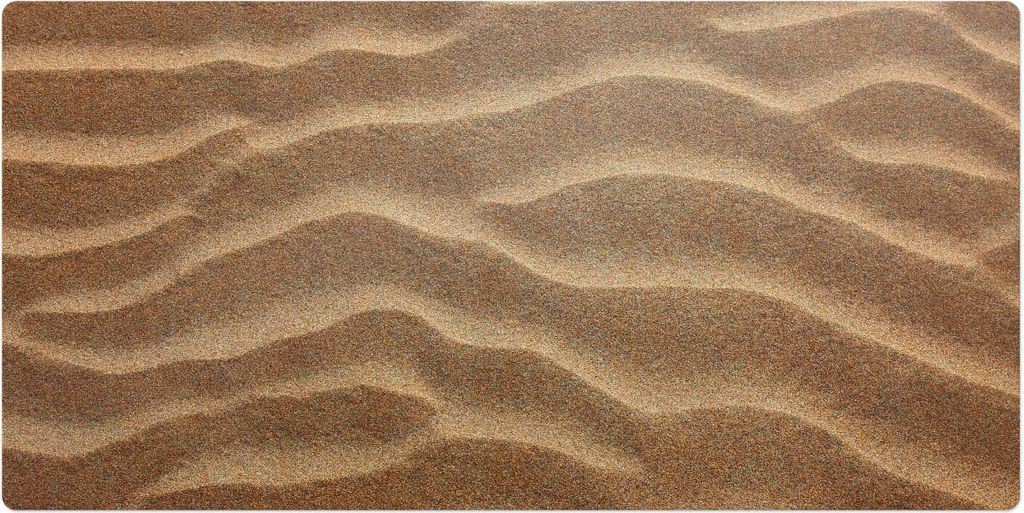 Wellenförmige Sandmuster– Schreibtischunterlage – Schreibtisch Tischunterlage – 120x60 cm – Unterlage Groß Schreibtischmatte