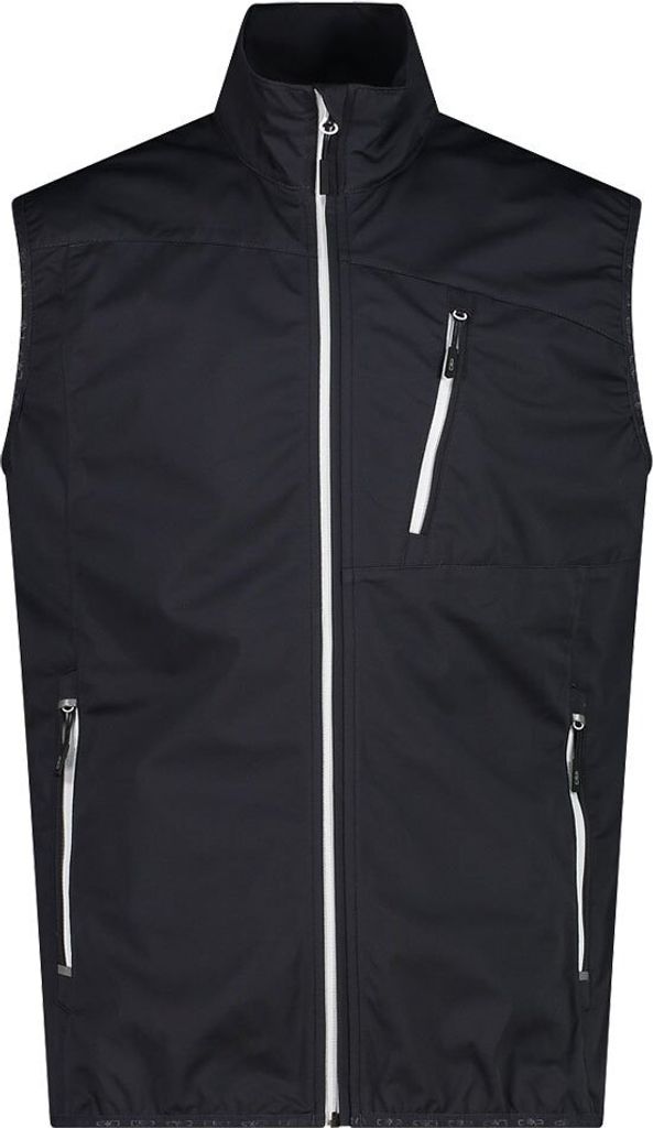 CMP MAN VEST Herren Softshellweste ärmellos Outdoorweste anthracite-bianco NEU 46