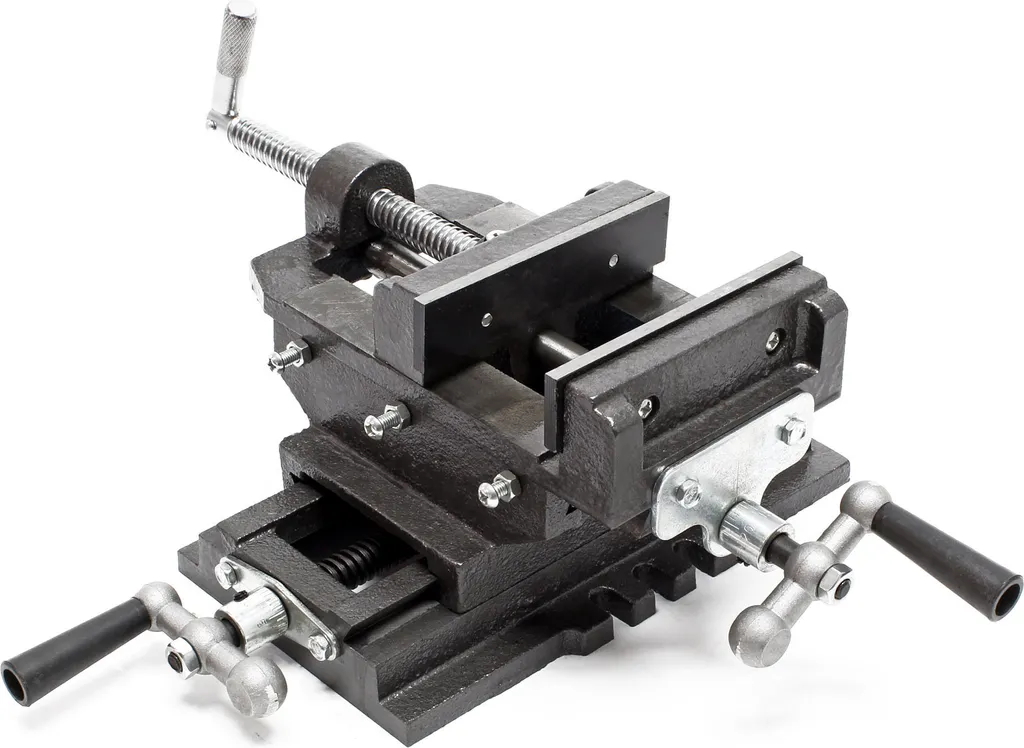 Étau de Fraisage 2 Axes 150 mm Table Croisée pour Perceuse Colonne