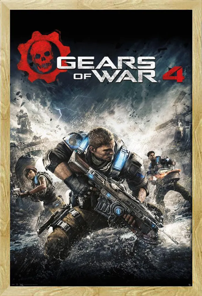 Décoration Murale Gears Of War 4 : Poster Encadré Shinsuke Bois 61x91,5 cm