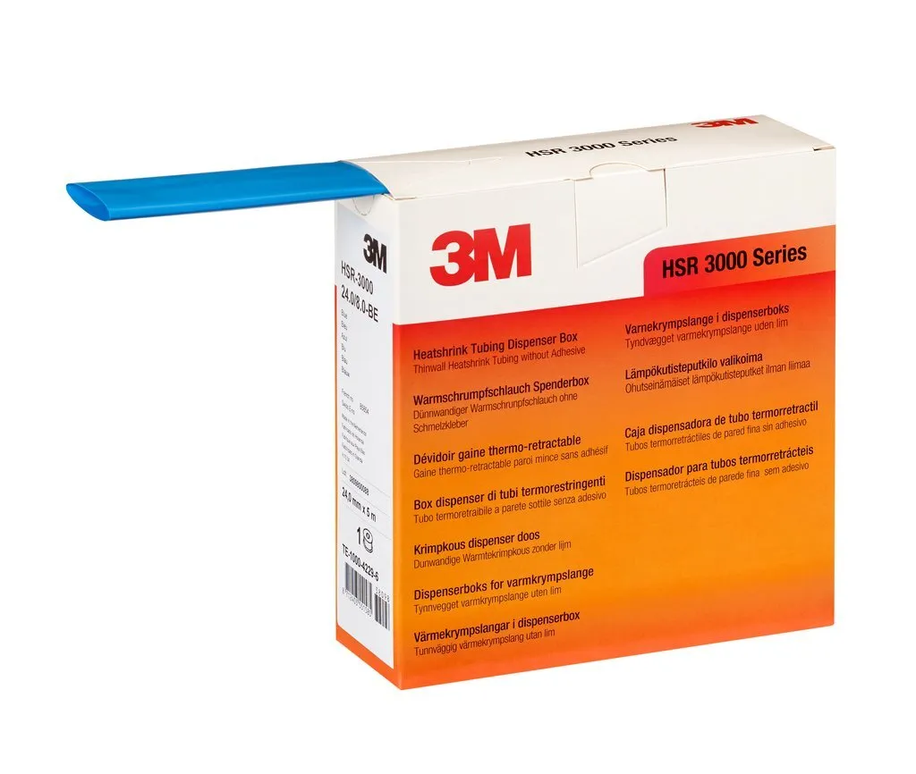3M HSR 3000 18/6 Blu: Guaina Termorestringente Professionale Dispenser 5m