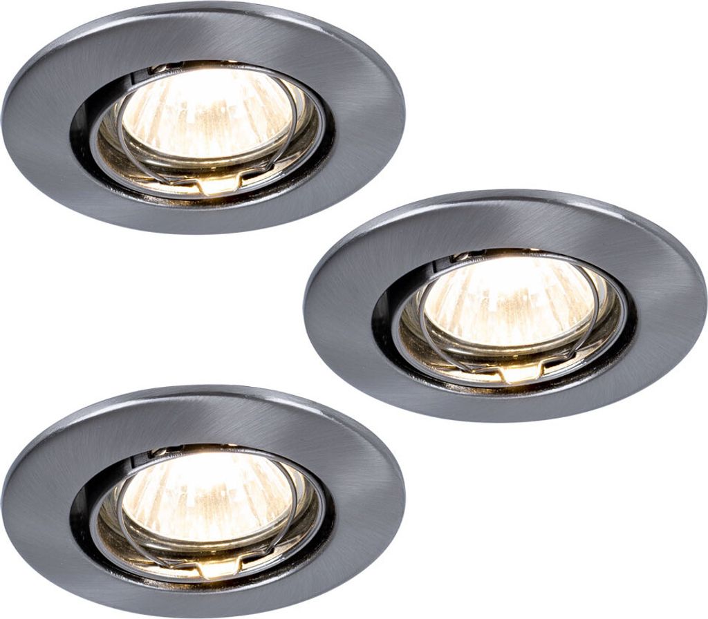 Paulmann Premium Einbauleuchten Set schwenkbar 3x35W 105VA Produktbild 