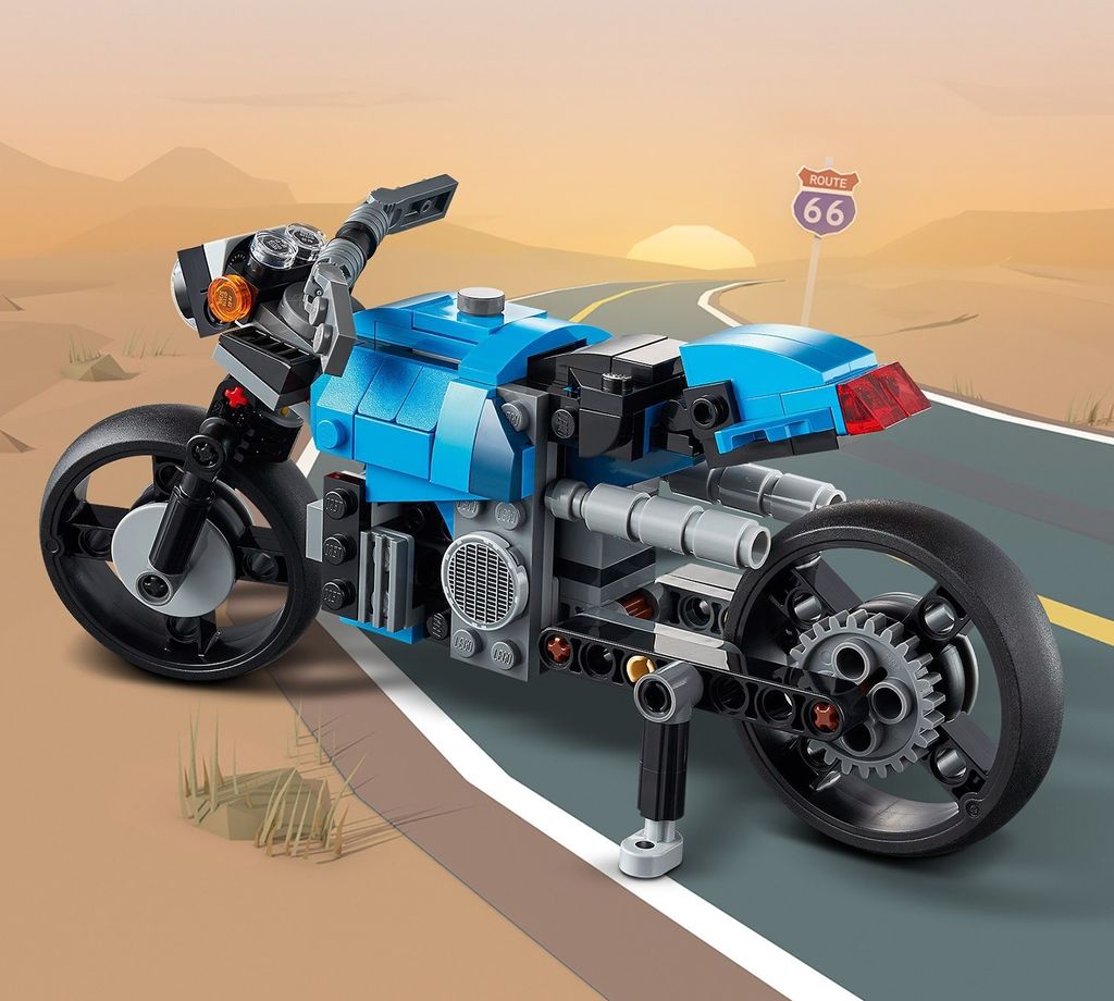 LEGO 31114 Creator 3-In-1 Geländemotorrad aus Bausteinen Produktbild 21