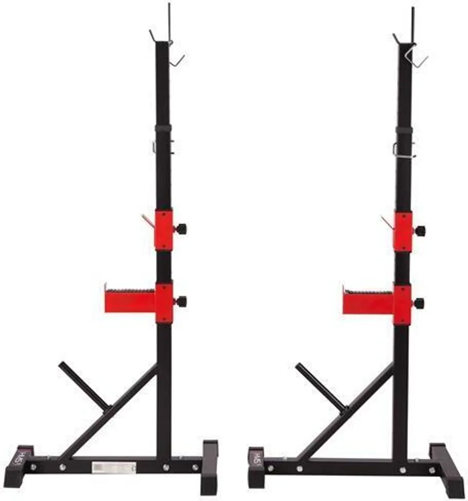 Support barre réglable HMS STR25 en acier avec hauteur modulable noire - 12
