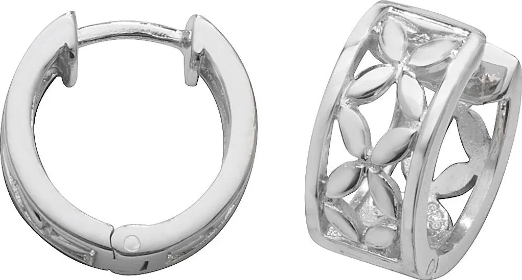 Créoles Anneaux en Argent 925 pour Femme - Boucles d'Oreilles 16mm x 7mm