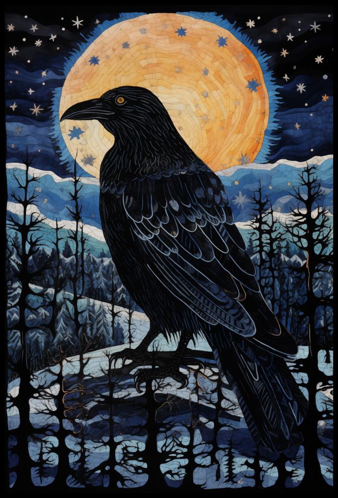 Plakat 68x101cm Krähenverwirrer