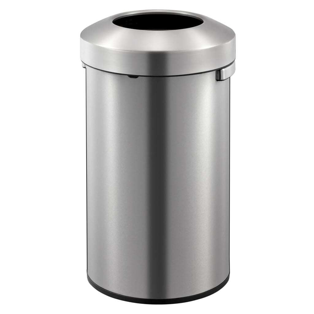 EKO - Portarifiuti urbano 90 litri - Acciaio inox - Acciaio Immagine del prodotto 