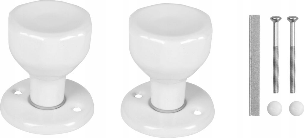 Adgo Drehknauf Weiß 8x8 mm für Türen & Tore