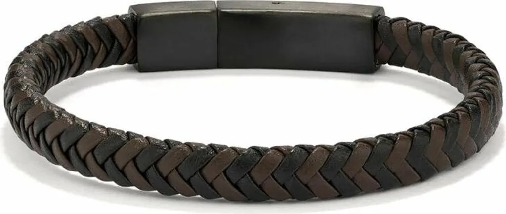 Bracelet Homme Radiant RH000277 Noir - Bijou en Acier Style Urbain