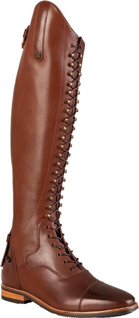 Premier Equine Maurizia Ladies Lace Front Tall Leather Riding Wide Reitstiefel Braun EU 38 Braun EU 38