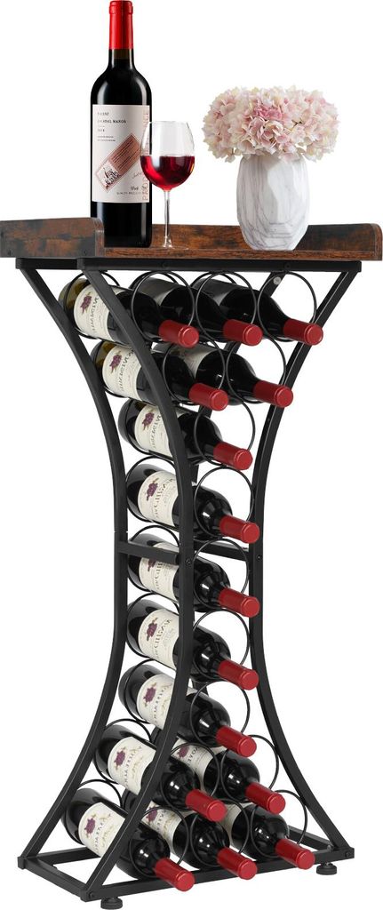 VEVOR Weinregal für 15 Flaschen, freistehendes Produktbild 