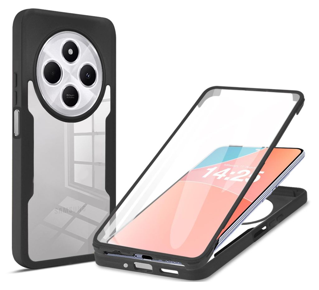 360 Grad Rundum Schutz Handyhülle für Xiaomi Redmi 14C Full Produktbild 