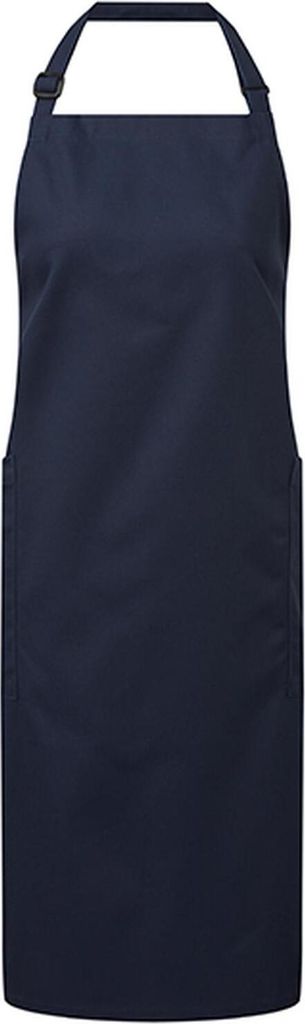 Premier Workwear PR120 | Latzschürze, Recycled & Organic Fairtrade Bib Apron, 86 x 72 - Farbe: Navy (ca. Pantone 533C) - Größe: 86 x 72 cm