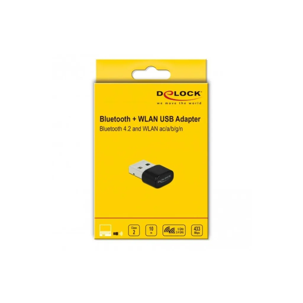 Adaptateur Sans Fil USB AC433 Mbps avec Bluetooth 4.2 Intégré Delock - 5