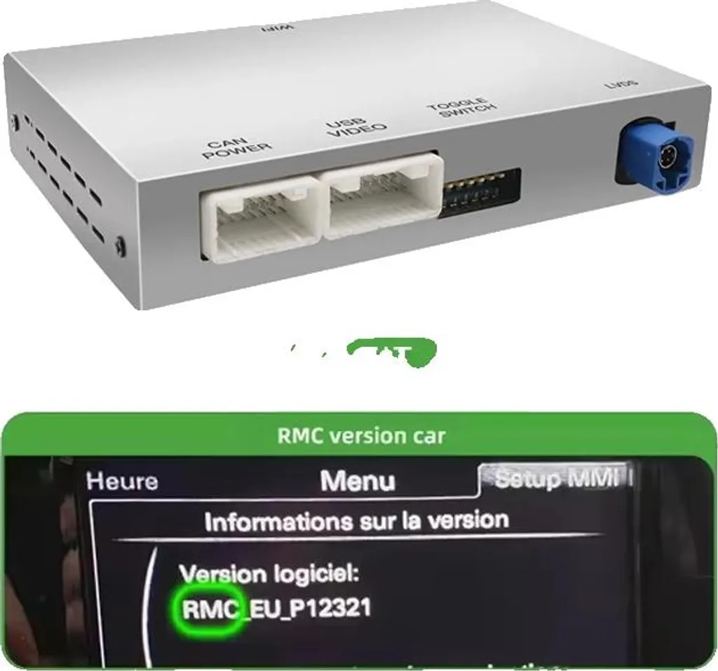 Décodeur CarPlay sans fil Bluetooth GPS RMC avec Fonction MirrorLink HD