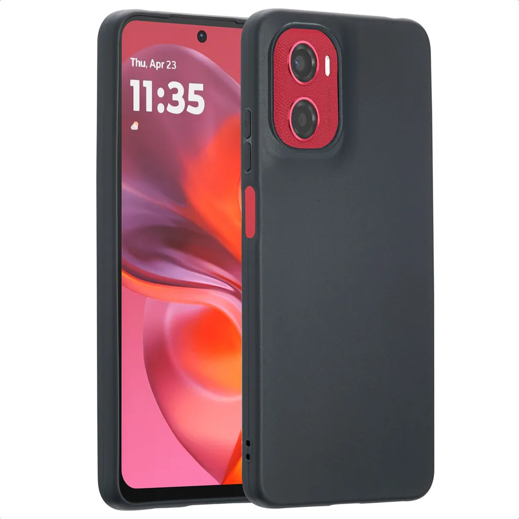 Motorola Moto G05 / E15 Cover Nero iMoshion - Protezione per la Famiglia