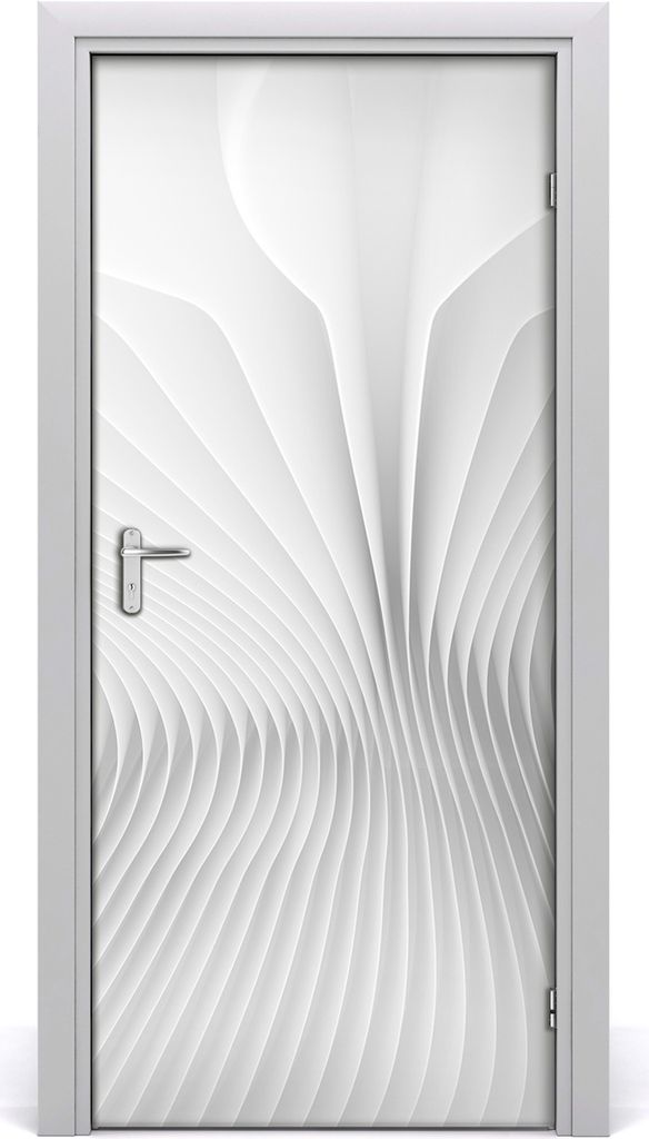 Tulup Türaufkleber 95x205 cm Dekorative Aufkleber Selbstklebend Wasserdichte Tapete Abnehmbar Schlafzimmer Wohnzimmer Wohnkultur - abstrakte Linien
