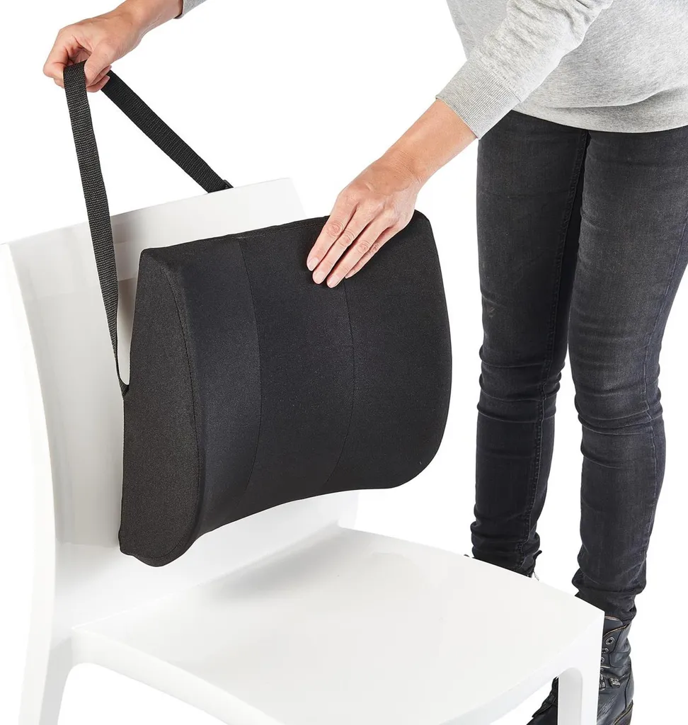 Coussin lombaire souple pour fauteuil et chaise de bureau ergonomique