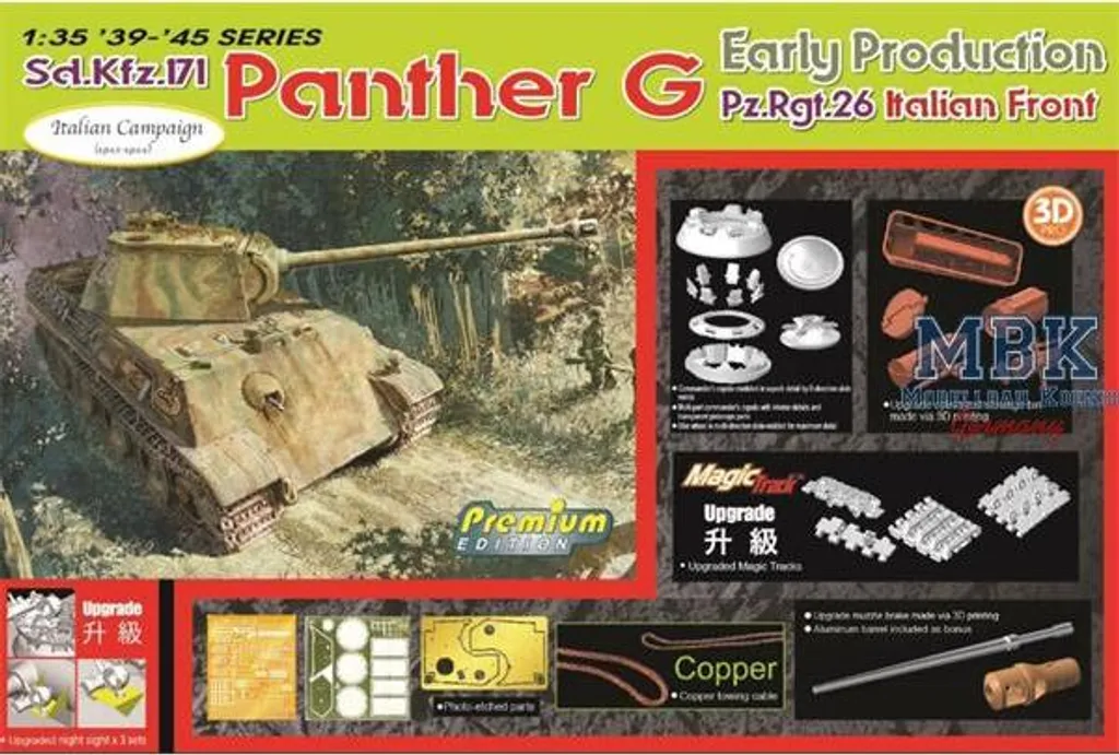 Dragon 6622 Panther Ausf. G Early Production Italie Maquette 1/35
