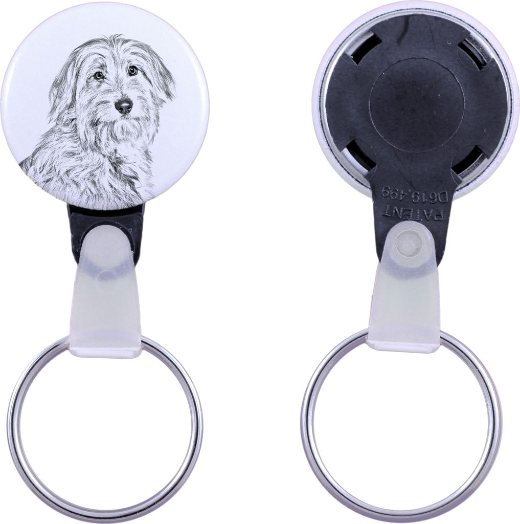Pyrenaen-Hutehund, Pyrenäenschäferhund I - Schlüsselanhänger mit dem Bild eines Hundes, Anhänger mit dem eigenen Grafikdesign der Marke Art-Dog