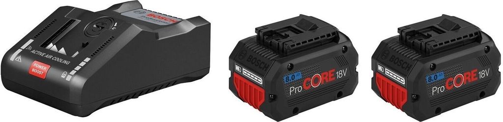 Bosch 2x ProCORE18V Akku 8.0Ah + GAL 18V-160 Produktbild