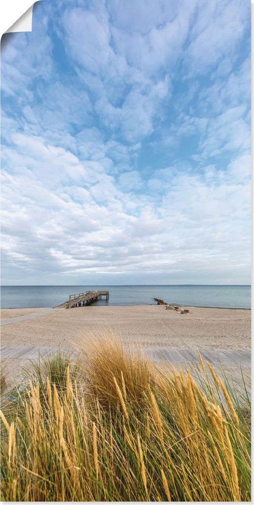 ARTland Poster Rettin Strandidylle an der Ostsee Größe: 75x150 cm