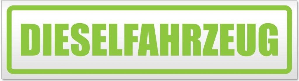 Kiwistar Dieselfahrzeug Magnetschild Schild magnetisch - 20cm Lindgrün - Magnetfolie für Auto PKW Kfz