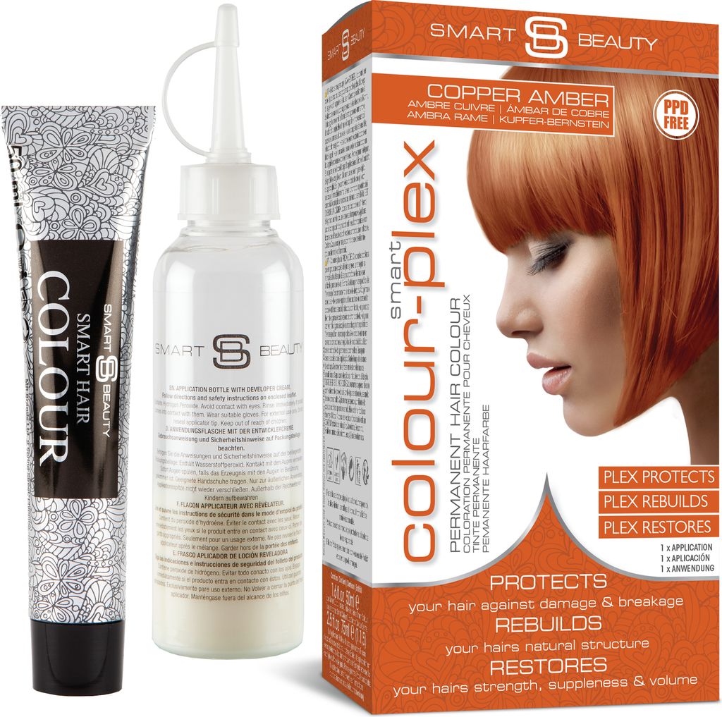 Smart Beauty Bernstein permanentes Haarfärbemittel mit Plex Produktbild 