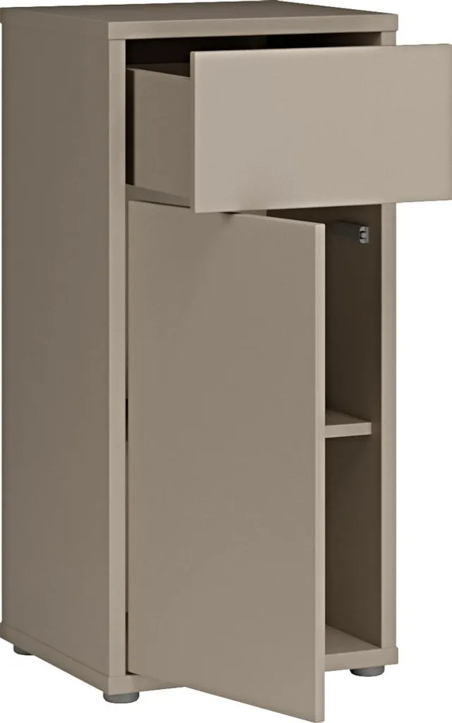 Commode de bain Alice Springs Taupe 83cm - Design compact et robuste