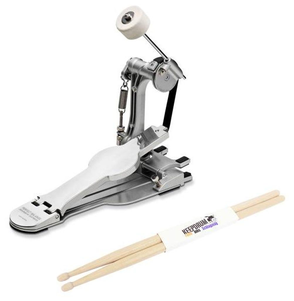 Sonor Pedal PB Perfect Balance Jojo Mayer Signature mit Schlagzeugstöcken