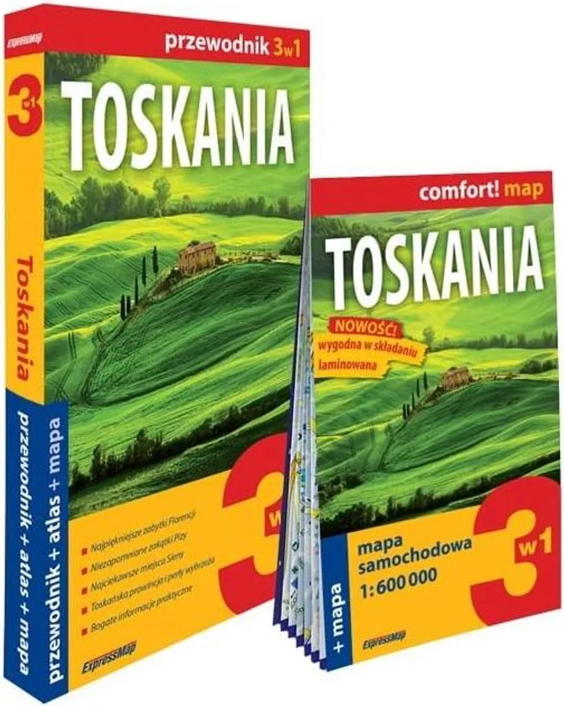 Poussette Combinée Toskania 3w1 - Pack Trio avec Siège Auto et Nacelle