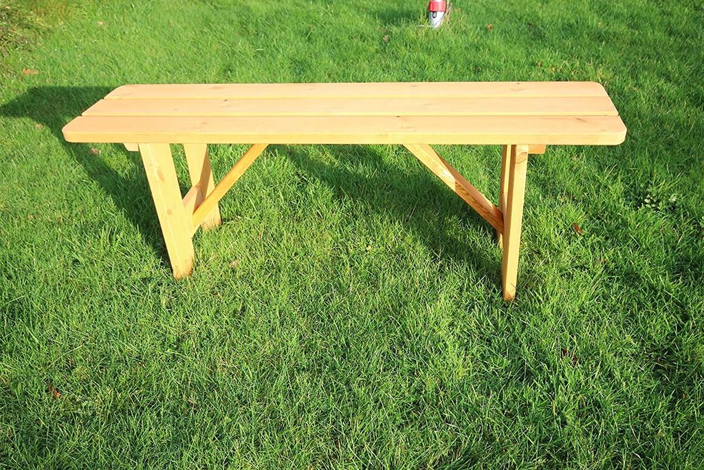 LENMAR Gartenbank Sitzbank Holzbank Massivholz Produktbild 10