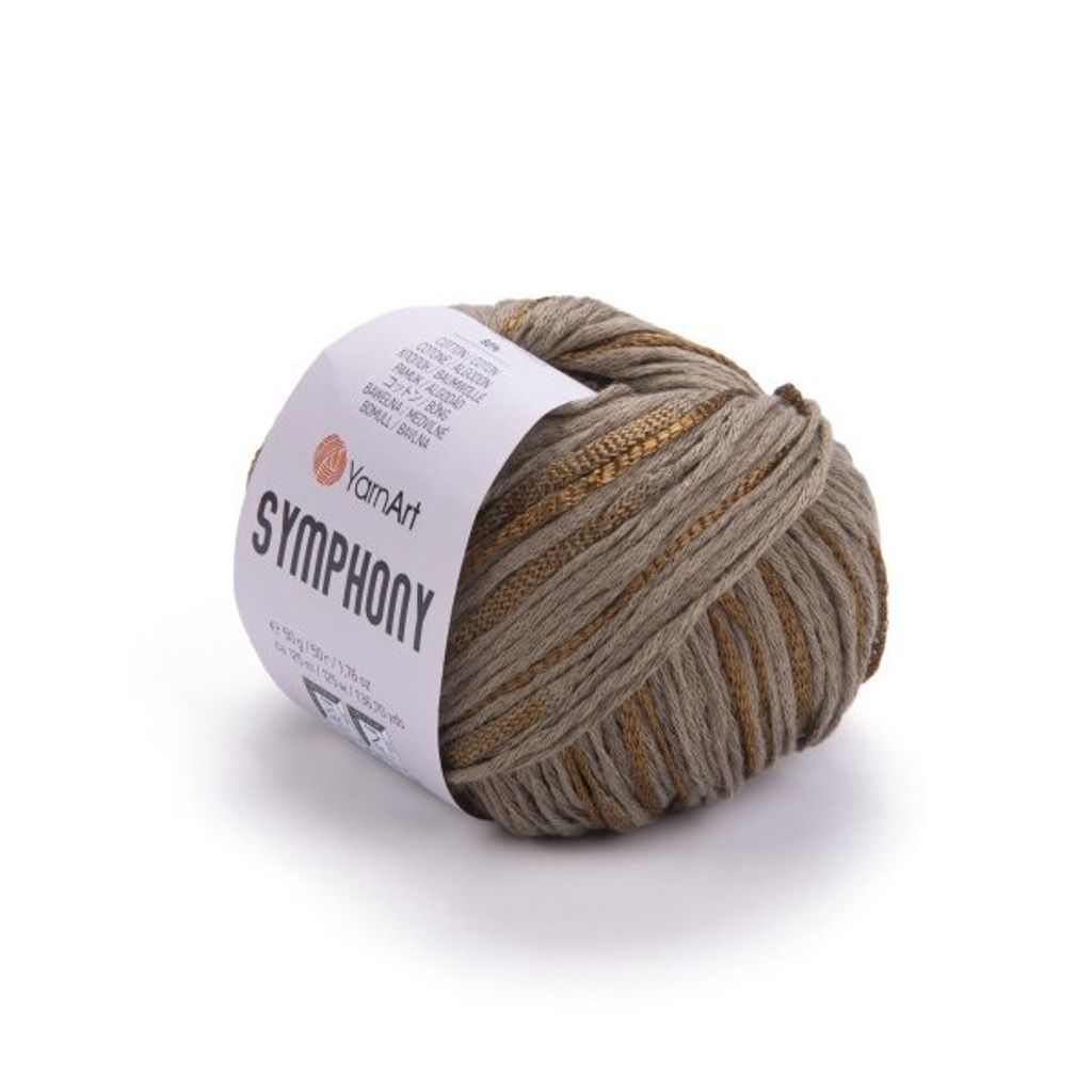 YarnArt Symphony 2107 / Khaki - 50g, 125m, Produktbild 