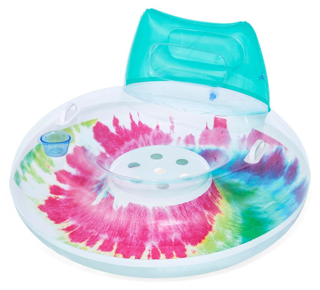 Bestway® Schwimmring Tie Dye mit Kopfstütze  Ø 106 x 61 cm Produktbild 